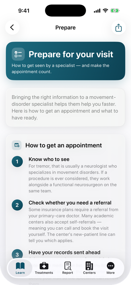 Prepare for your visit: how to get an appointment, whether you need a referral, and what to have ready.